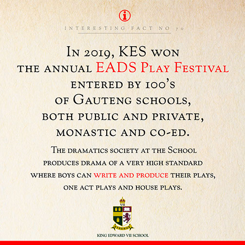 King Edward VII School - EADS Play Festival